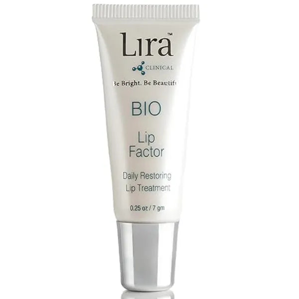 Lira Clinical BIO Lip Factor Lip Balm SPF 15 for Soft, Full, and Supple Lips Lip Treatment with Peptides, Vitamin C, E, Jojoba Oil, Avocado Oil Lip Moisturizer for Dry Lips 0.25 Ounce