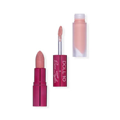 DOLL 10 x Erica Taylor Lipstick & Lip Gloss Duo, This Girl Mauve Beige