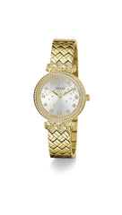 Guess Enchantment Analog Watch for Women, 32 mm Case Width, Gold Tone/Silver