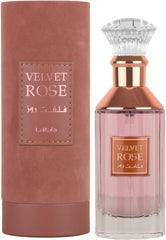 Lattafa Velvet Rose Eau De Parfum 100ml | Oud and Musk Fragrances | Imported EDP Perfume Scent | Suitable for All Skin Types (Velvet Rose Eau De Parfum Scent)