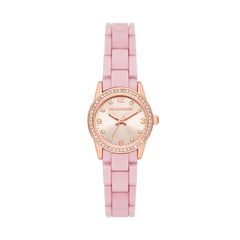 Skechers Women's Watch and Stackable Bracelet Gift Set - Palisades Blush Pink