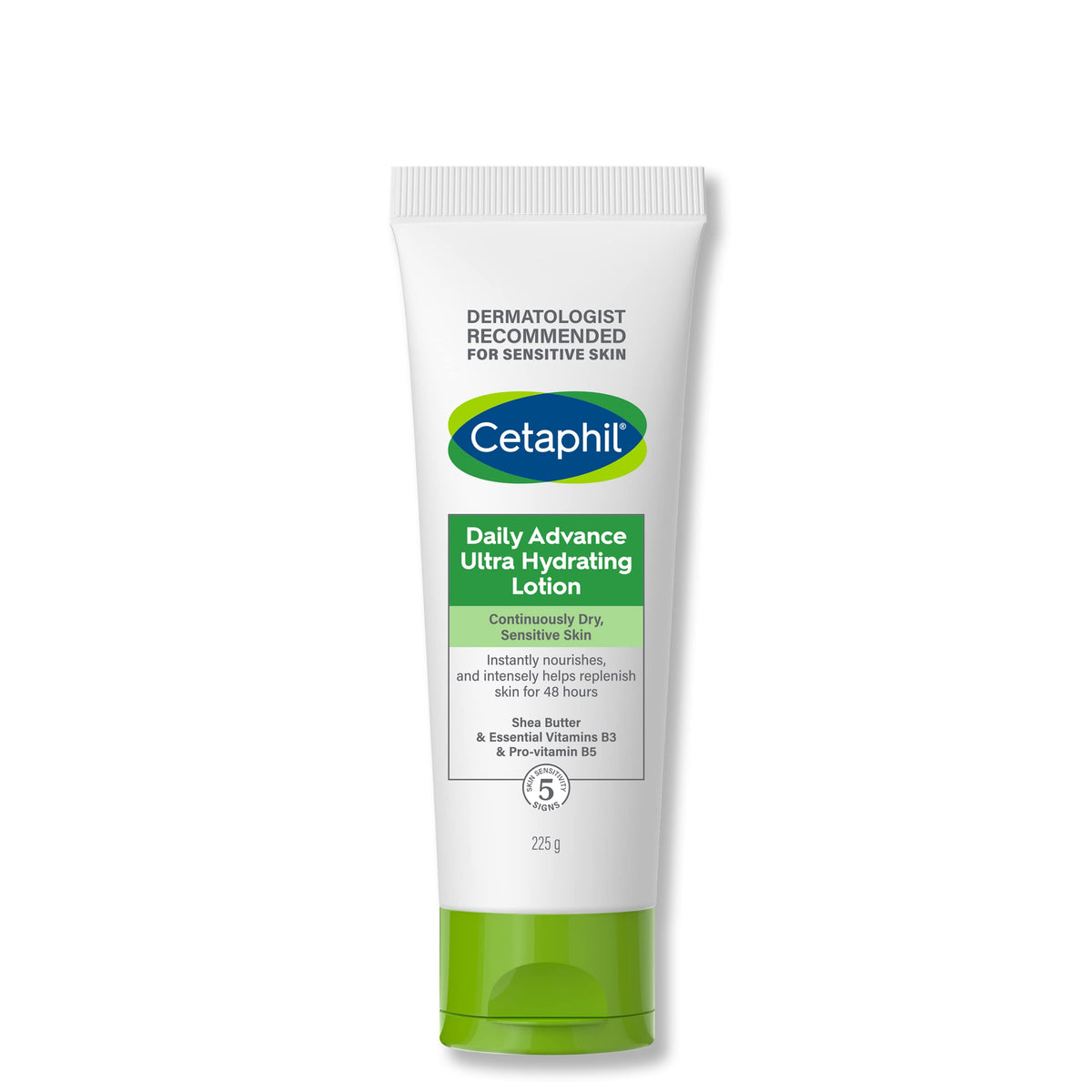 Cetaphil Daily Advance Ultra Hydrating Lotion, Face & Body Moisturizer for Men & Women, Dry and Sensitive Skin, Unscented, 225 g