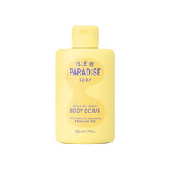 Isle of Paradise Brilliantly Bright Body Polish Smoothes Rough, Dry Skin Hydrating Exfoliating Scrub with Vitamin C, Niacinamide, and Hyaluronic Acid 7.77 fl. oz