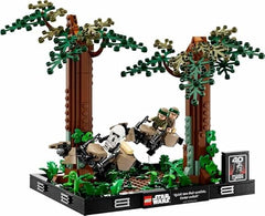 LEGO 75353 Star Wars Endor Speeder Chase Diorama Set with Luke Skywalker, Princess Leia & Scout Trooper plus Speeder Bikes, Return of the Jedi Collectible Model