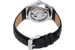 Orient RA-AC0M03S Men's Bambino Version 7 Brown Leather Band Automatic Watch, white, Automatic Watch