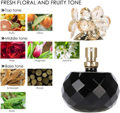 Women Perfume, Natural Floral Fruity Fragrance, Long Lasting Fragrance Spray Perfume, Birthday Gift, Fresh Female Perfume, Eau de Toilette for Women, Unique Gift(Black)