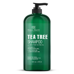 Botanic Hearth Tea Tree Shampoo, Vitamin C, Peppermint, Lavender and Rosemary Oil, Fights Dandruff and Dry Scalp - 473 ml