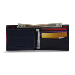 Tommy Hilfiger Wallet for Men - Blue/White/Red