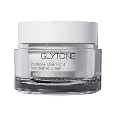 Glytone Peptide+ Overnight Restorative Cream | Age Defying Night Moisturizer for Face Hydrates, Plumps & Improve Wrinkles | Night Cream for Women Visibly Firms Skin | Fragrance-Free - 1.7 oz