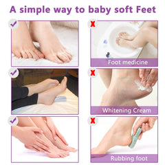 ALIVER Foot Peel Mask - 5 Pack, Exfoliating Feet Mask For Baby Soft Skin, Repair Dead Skin, Calluses, ed - Lavender