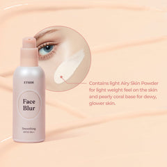 ETUDE Face Blur Smoothing 21AD | Multi-Makeup Coral Base Primer| Smoothening, Poreless & Smooth Milky Skin| UV rays protection, SPF 33 PA++ | Korean Makeup, 35g