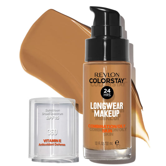 Revlon Colorstay SPF 15 Makeup Foundation for Combination/Oily Skin, Golden Caramel, 1 Fl Oz