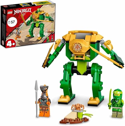 LEGO NINJAGO Lloyd’s Ninja Mech 71757 Building Blocks Toy Set; Toys for Boys, Girls, and Kids (57 Pieces)