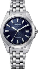 Citizen Womens Analogue Eco-Drive Watch with Stainless Steel Band
