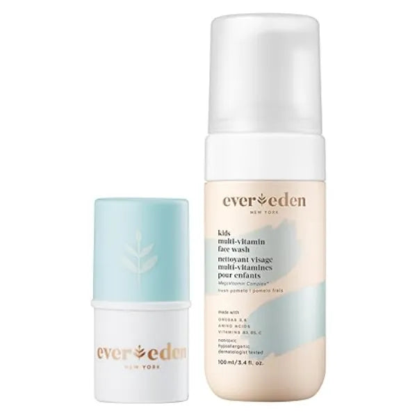 Evereden Kids Face Wash Fresh Pomelo & Kids Lip Balm, Clean and Non-Toxic Kids Products  Multi Vitamin Skin Care for Kids