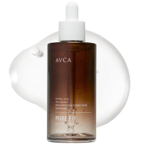 AVCA Retinol + Niacinamide Pore Tightening Serum 100ml (3.38oz) - K-Beauty Oil Control for Oily/Combination Skin, Minimizes Pores & Fine Lines