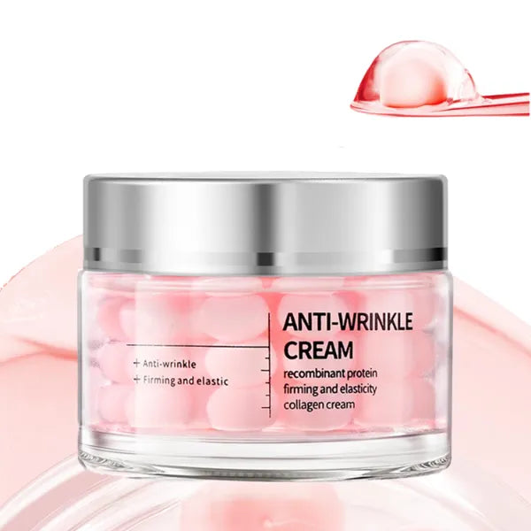 Grospe Collagen Face Cream - Peptide & Hyaluronic Acid Moisturizer for Firmer Skin, Collagen Boosting Day & Night Cream, Deep Hydration Anti-Wrinkle Formula, 1.94oz