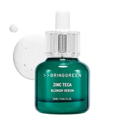 BRING GREEN ZINC TECA Serum with Niacinamide Soothing Face Serum for Sensitive Skin, Pore Minimizing & Hydrating Korean Skincare for Breakouts & Uneven Texture