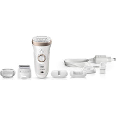 Braun Silk-épil 9 9-561 Wet and Dry Cordless Epilator/Epilation Plus 6 Extras (Compatible with UK 2-Pin Bathroom sockets), 2 Pin Plug
