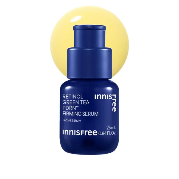 Innisfree Green Tea Retinol PDRN Firming Serum, Vegan Korean Skincare for Fine Lines and Skin Texture, 0.84 Fl Oz