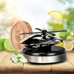 Car Aromatherapy Ornament Helicopter Solar Aromatherapy Diffuser, Rotary Airplane Car Perfume Ornament Air Freshener, Lasting Light Fragrance Interior Decoration Accessories Car Home Diffuser