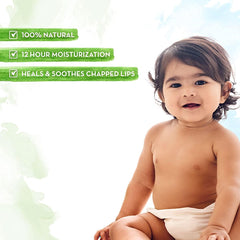 MAMAEARTH Natural Milky Soft Lip Balm for Kids, Babies for 12 Hour Moisturization, with Oats, Milk & Calendula, 4g