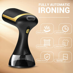 Beauenty Steamer for Clothes, Steam Iron Garment & Fabric Wrinkle Remover, 30-Second Fast Heat Up, 350ml Detachable Water Tank, 30 Minutes Continuous Steam for Home, Office and Travel