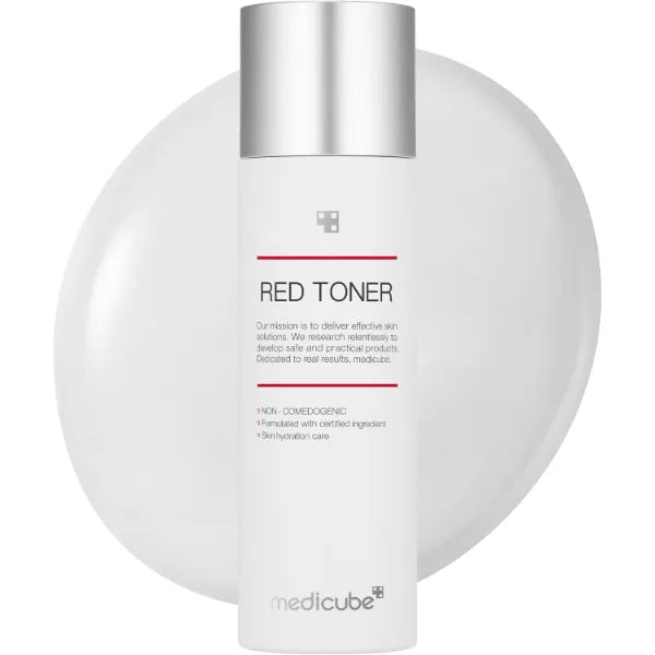 Medicube Red Toner 2.0 || Low-irritating Formula for Acne-Prone Skin, Soothing and Relieving Formulated with BHA, Niacinamide & Adenosine, Non-comedogenic | Korean Skincare - 3.38fl.oz