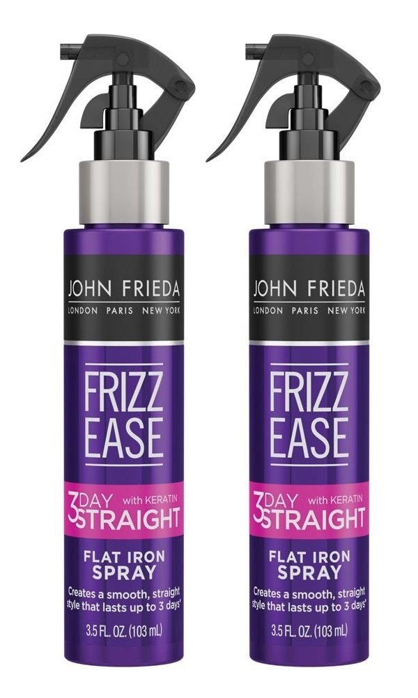 John Frieda Frizz Ease 3-Day Straight Flat Iron Spray, 3.5 oz (103 ml) (Pack of 2)