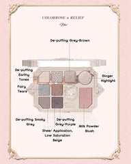 COLORROSE Antique Eyeshadow Makeup Palette 8+ Long Lasting Natural Shades Glitter, Shimmer, Matte Water Resistant Eye Makeup Enhancement, Easy to Wear 799 Manta Rose 13g
