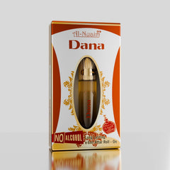 Al-Nuaim Dana Alcohol Free Attar Roll On for Men - Pack of 4 (6ml Each) | Exquisite & Long Lasting Fragrance