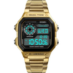 Skmei Casual Watch For Men Digital Stainless Steel waterproof- 1335