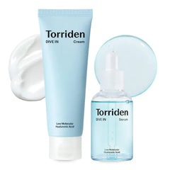 Torriden DIVE IN Serum 1.69 fl.oz. + Cream 2.71 fl.oz. | Hyaluronic Acid Care Duo Set | Deep Hydrating Skin Care to Get Glass Skin