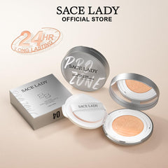 SACE LADY Oil Control BB Cushion Foundation, Full Coverage Long Lasting Ultra Matte BB Foundation Makeup Covers Face Blemishes Evens Skin Tone Face Cosmetics, 0.42Oz (#05, 0.42Oz)