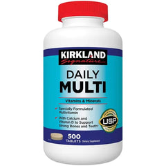 Kirkland Signature Daily Multi Vitamins & Minerals Tablets, 500-Count Bottle