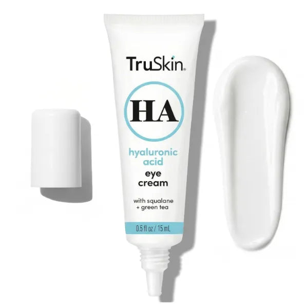 TruSkin Eye Cream for a Hydrated, Brighter-Looking Eye Area - Improve Appearance of Dark Circles & Puffiness - Hyaluronic Acid, Squalane, Green Tea - Under Eye Cream for Women, 0.5 fl oz