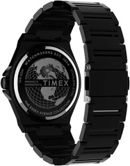 Timex TW2U42300 Men's Analogue Quartz Watch with Stainless Steel Strap, Black, Bracelet