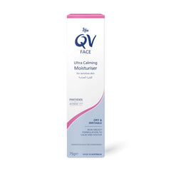 QV Face Ultra Calming Moisturizer for Sensitive Skin Relief - 75g - Hydrating, Soothing, Fragrance-Free, Non-Comedogenic, Dermatologist Recommended
