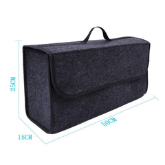 Sulfar Car Soft Storage Box Trunk Bag Travel Organizer Holder Accessories Deep Grey