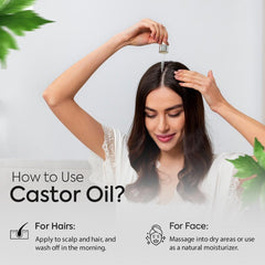 SANOOR Jamaican Glow Castor Elixir Oil | 100% Pure (2.02oz)| Infused with Nutrients Pure Hair Butter | Cold-pressed | FDA APPROVED | 60ml
