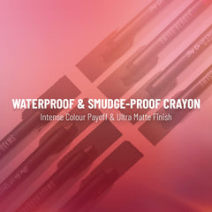 Swiss Beauty Non Transfer Matte Crayon Lipstick - (Smoke Red, 3.5g)