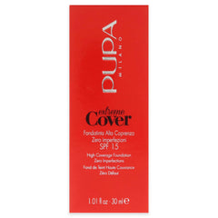 Pupa Milano Extreme Cover Foundation SPF 15-010 Alabaster For Women 1.01 oz Foundation
