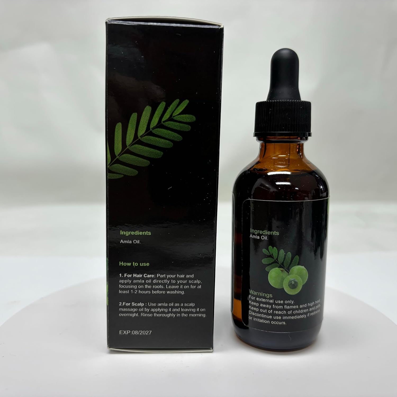 SANOOR Indian Essence Amla Oil | 100% Pure (2.02oz)| Infused with Nutrients Pure Hair Butter | Cold-pressed | FDA APPROVED | 60ml