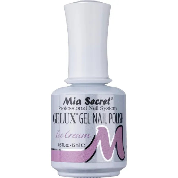 Mia Secret Gelux Soak-off gel nail polish color Ice Cream Gel polish cured with nail lamp Esmaltes para uñas en gel de larga duración para lampara uv Esmalte en gel color Ice Cream