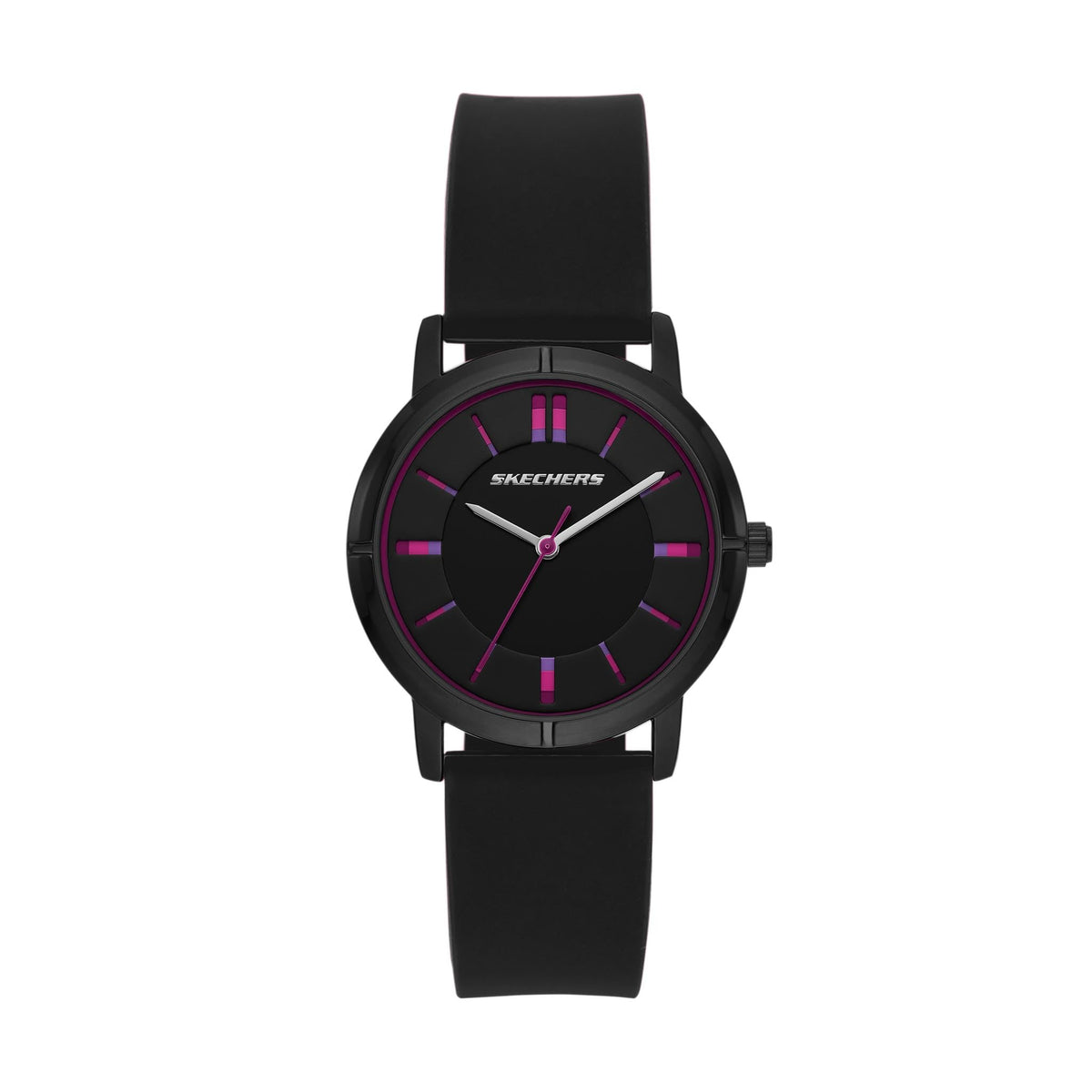 Skechers Women's Watch and Stackable Bracelet Gift Set - Bellflower Black