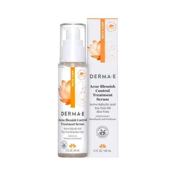 Derma E Acne Spot Treatment, Acne Blemish Control Treatment Serum, 2 Fl Oz, Clinically Studied to Help Fight Blackheads, Breakouts and Cystic Acne for Clearer Looking Skinv