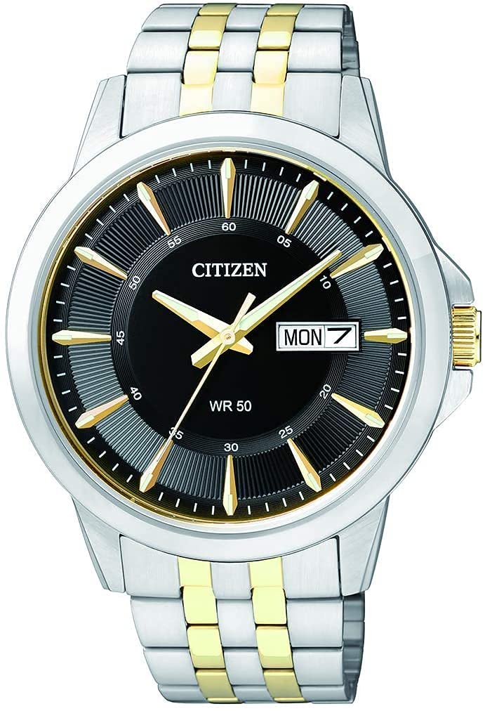Citizen Men's Quartz Watch, Analog Display And Stainless Steel Strap