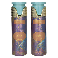 MY PERFUMES AHLAM from Parfum Deluxe Deodorant Perfume Spray for Unisex, Alcohol Free, 200ml, Pack Of 2