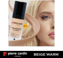 Pierre Cardin Photo Glow Foundation SPF15 Tan Skin w/Beige Warm 30ml