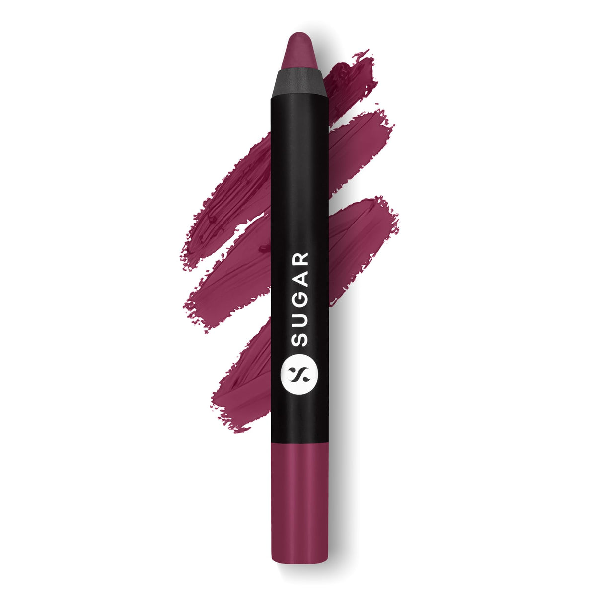 SUGAR Cosmetics Matte As Hell Crayon Lipstick32 Miss Rosa (Dusky Rose) with SharpenerHighly pigmented, Creamy Texture, Long lasting Matte Finish